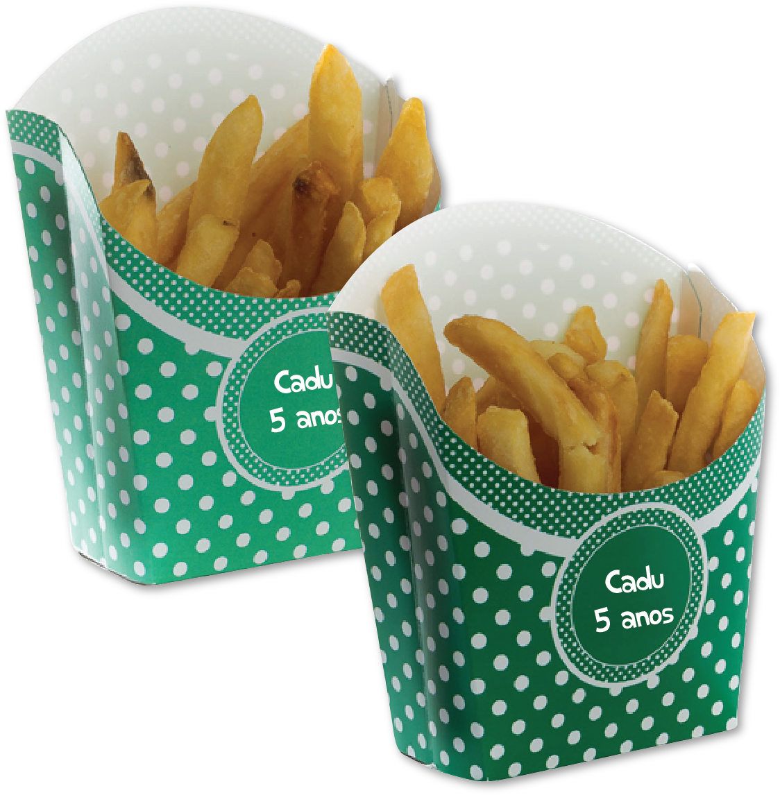 Polka Dot Fry Containers5th Anniversary PNG