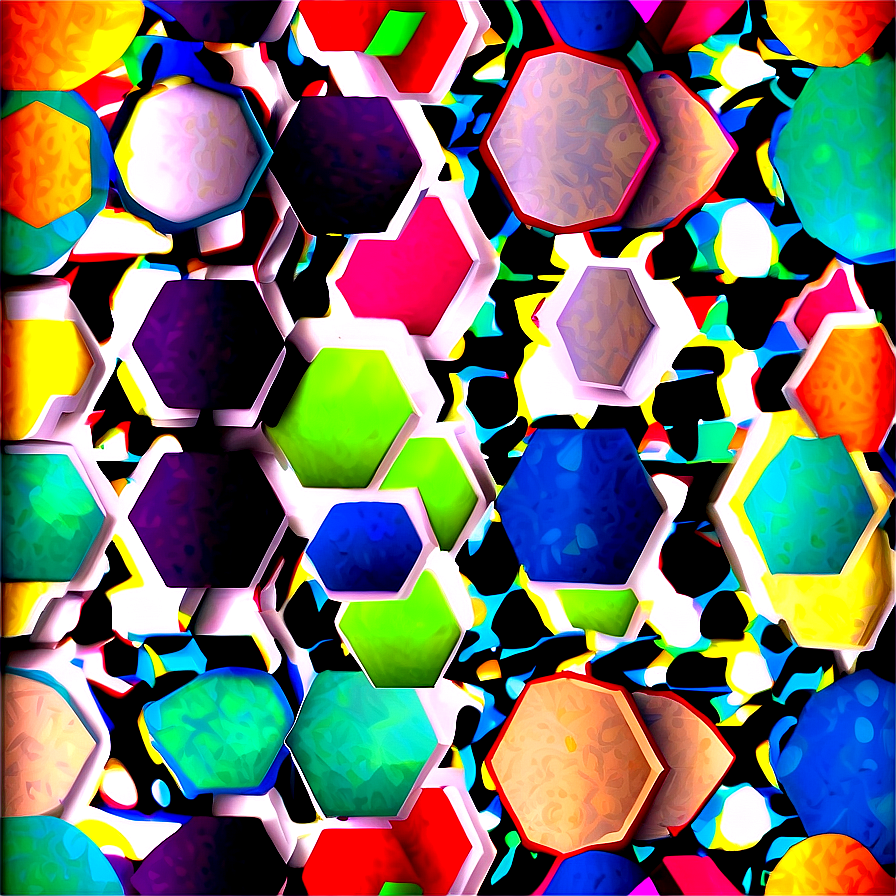 Polka Dot Hexagon Pattern Png Tda13 PNG