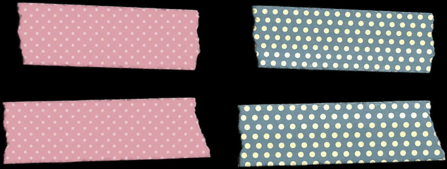 Polka Dot Washi Tape Collection PNG