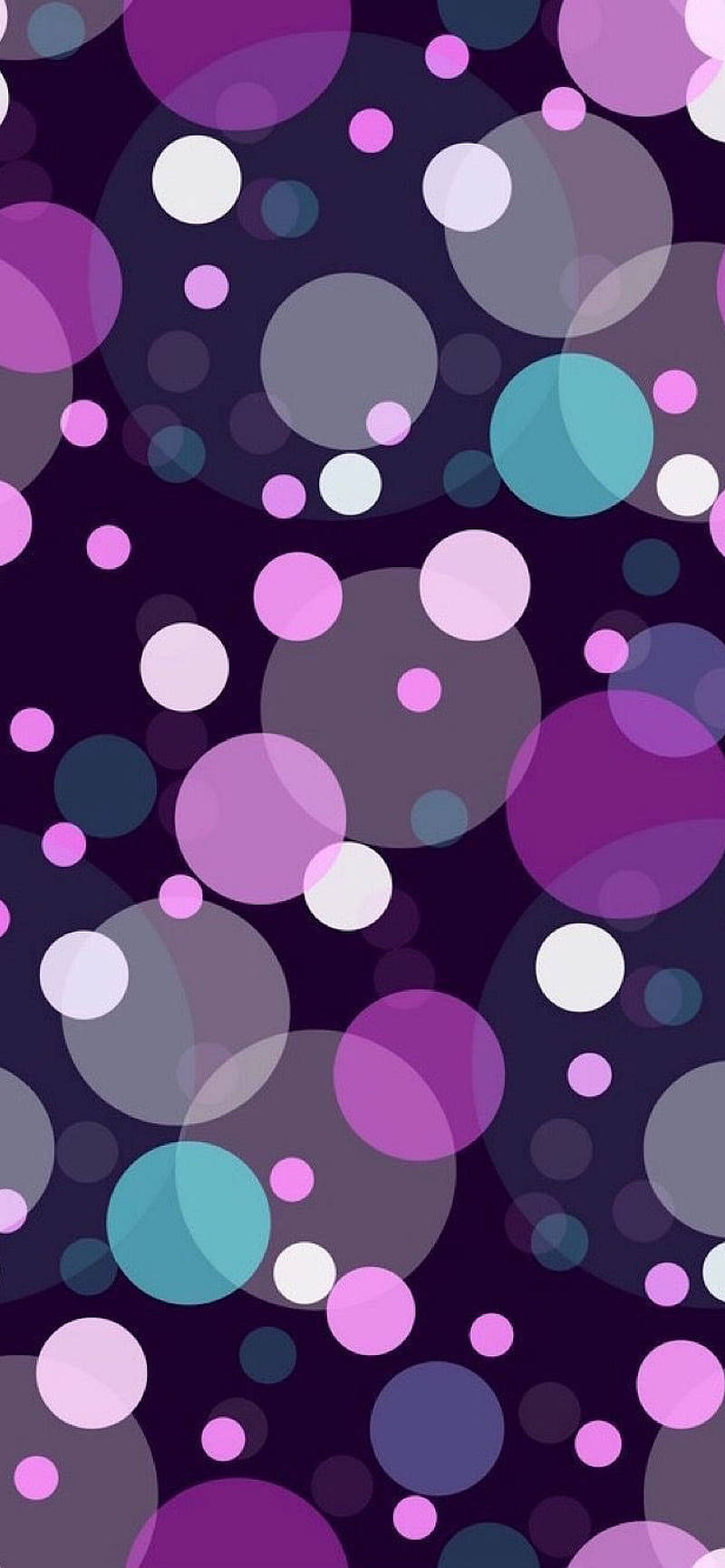 Polka Dots Purple Overlay Wallpaper