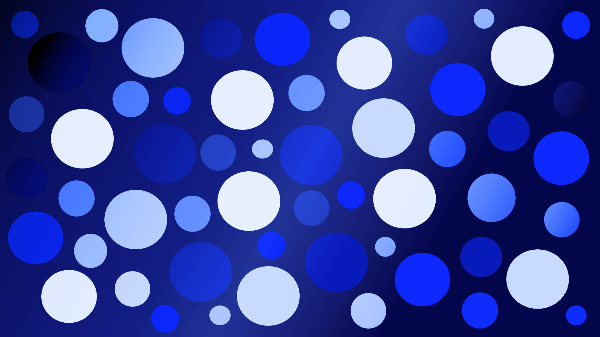 Polka Dots Sfumature Blu E Bianco Sfondo