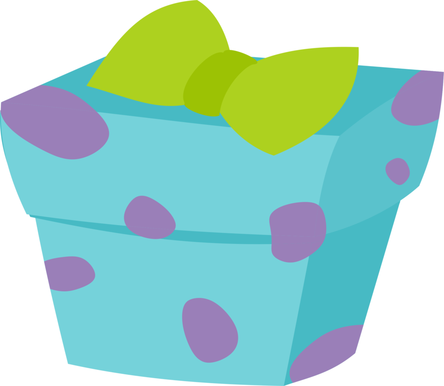 Polka Dotted Gift Box PNG