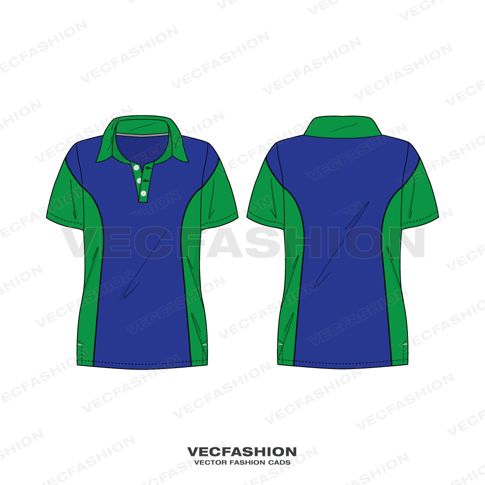 Polo Shirt Template Vector PNG