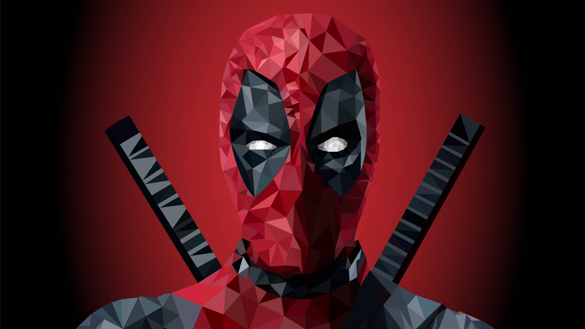 Polygon Art Deadpool Wallpaper