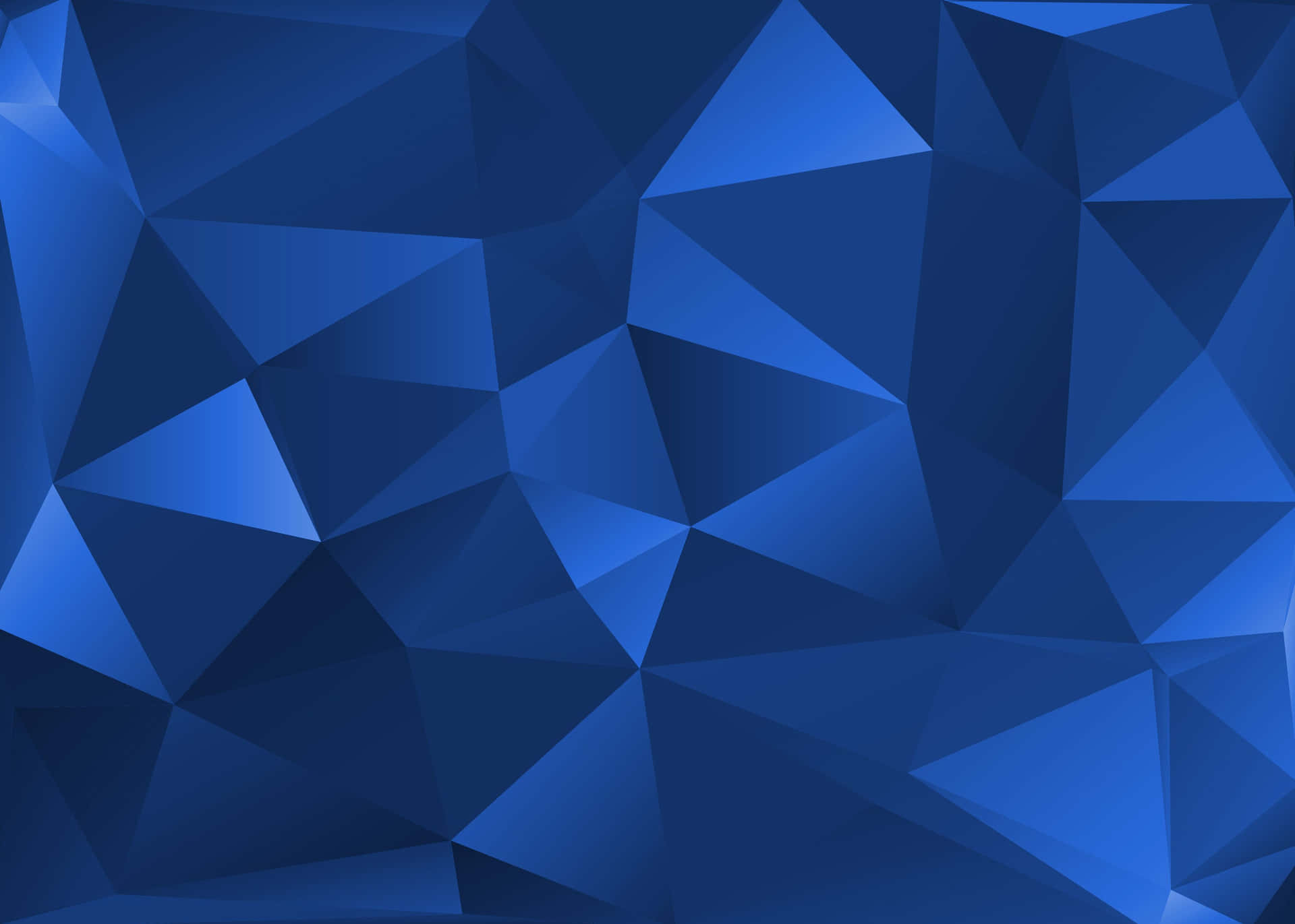 Fondopoligonal Azul Con Triángulos