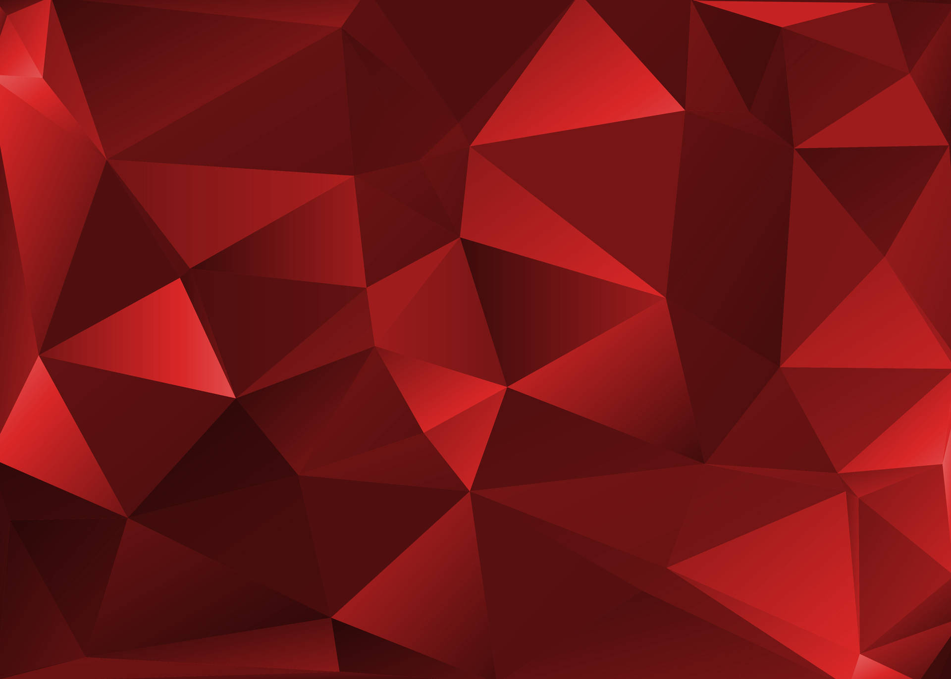 Polygon Red Art Wallpaper