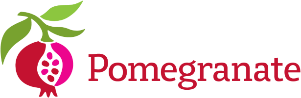 Pomegranate Logo Design PNG