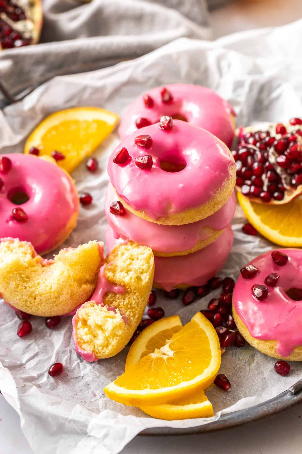 Pomegranate Pink Donuts