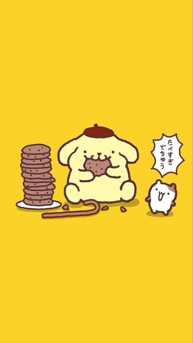 Pompompurin_en_vrienden_cookie_tijd Achtergrond