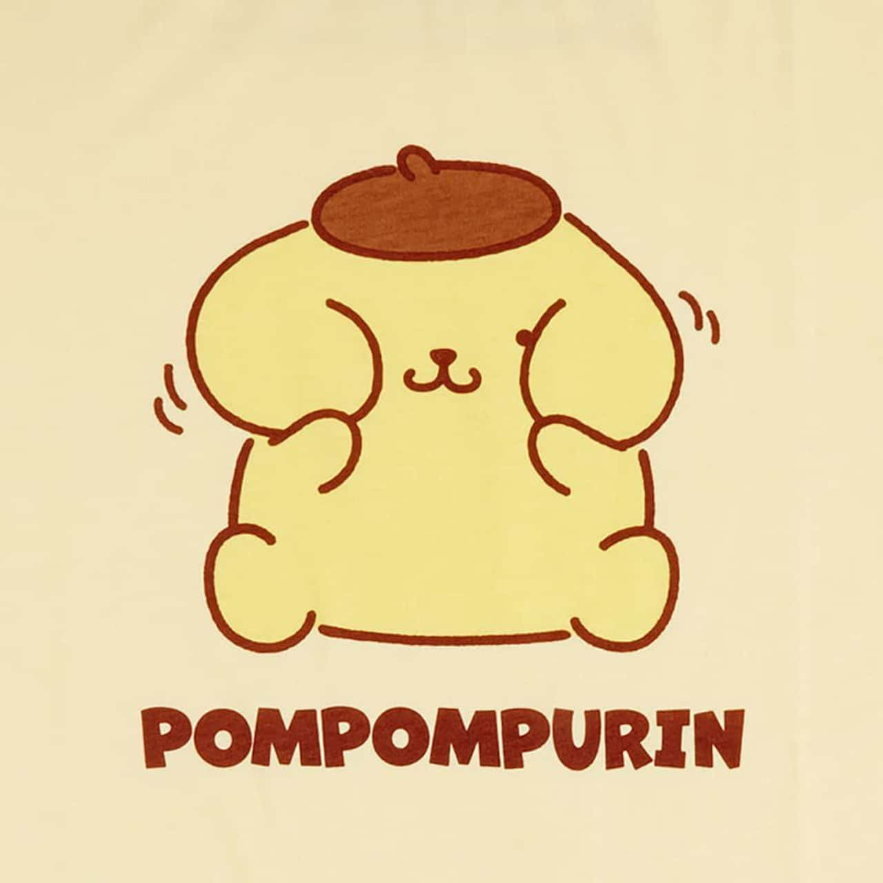 Download Pompompurin Cartoon Drawing Wallpaper | Wallpapers.com