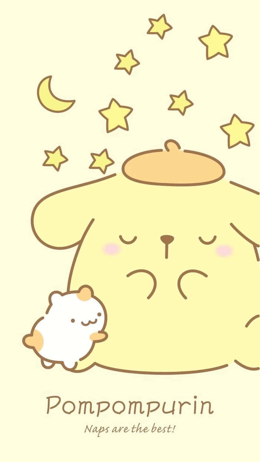 Pompompurin Napping Under Stars Wallpaper