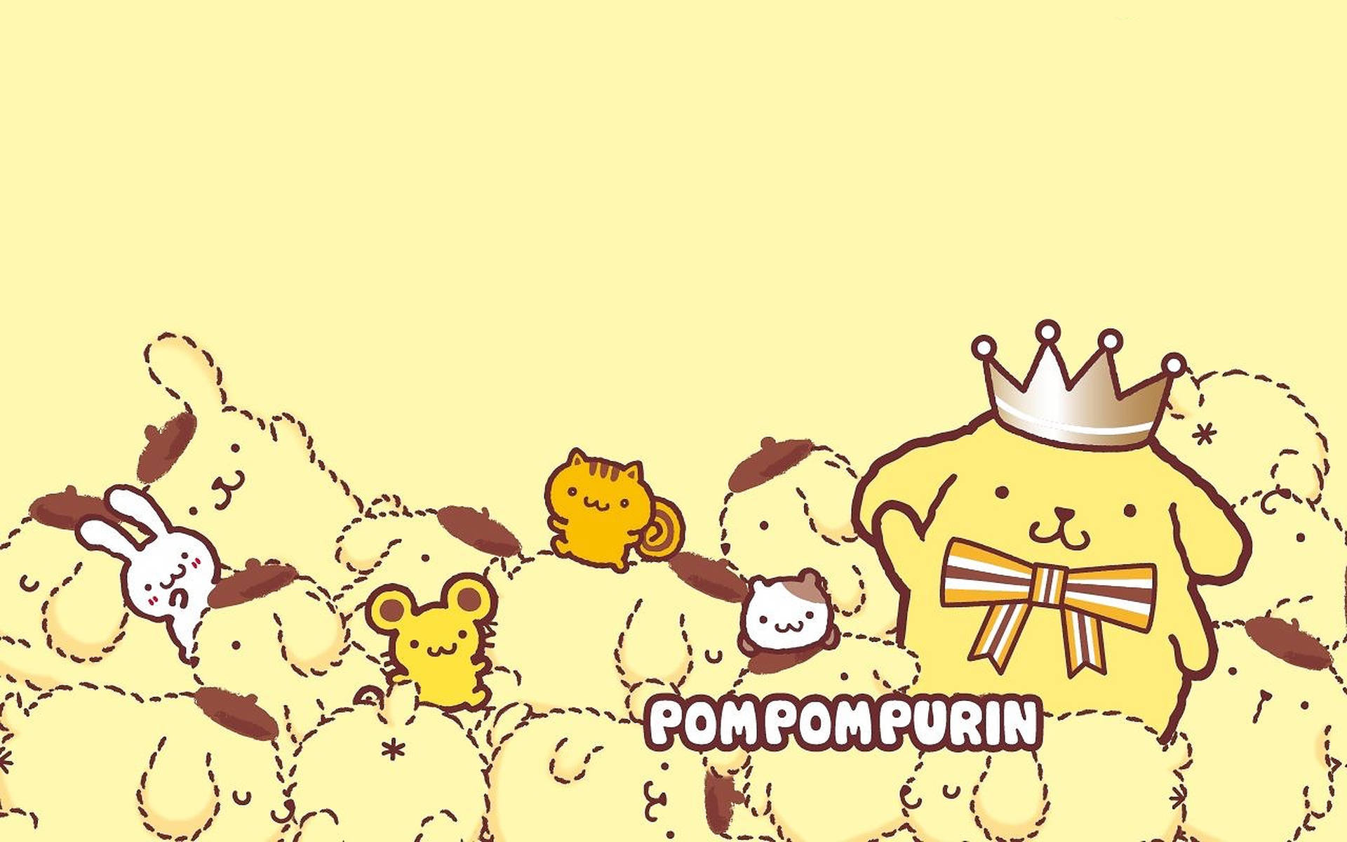 Pompompurin With A Crown Wallpaper