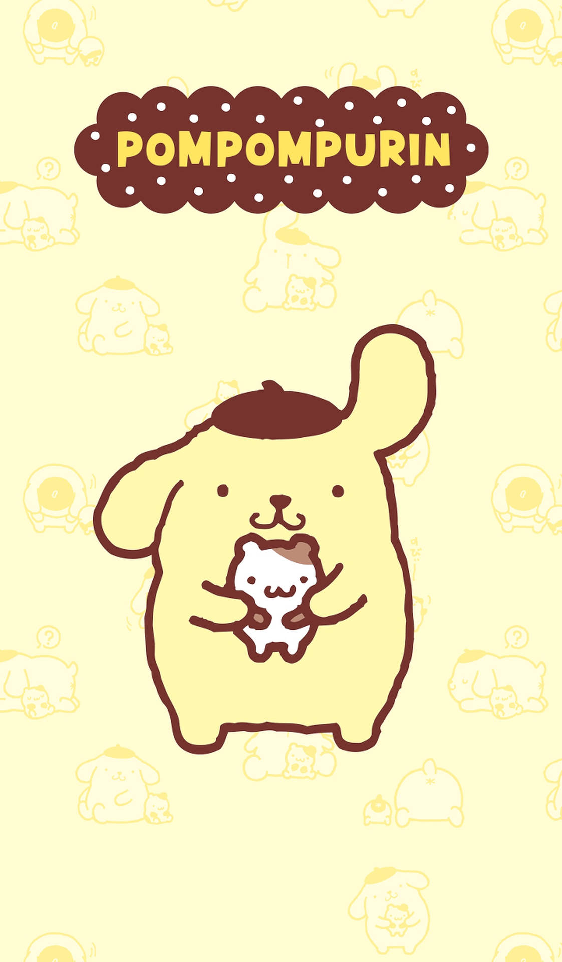 Pompompurin With A Hamster Wallpaper