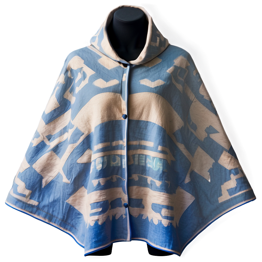 Poncho In Minimalist Design Png 06272024 PNG