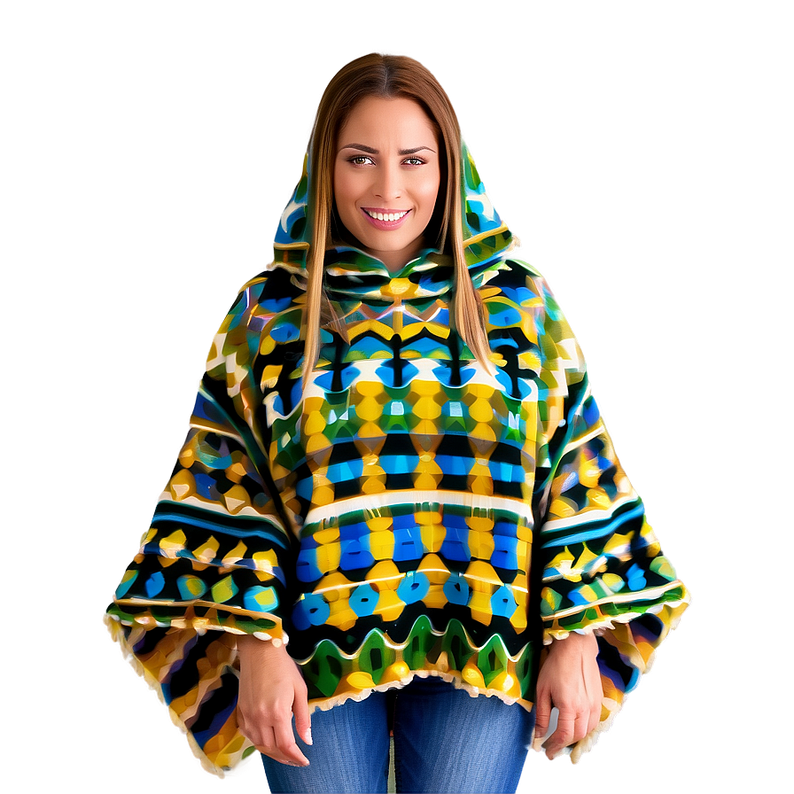 Poncho With Pockets Png 06272024 PNG