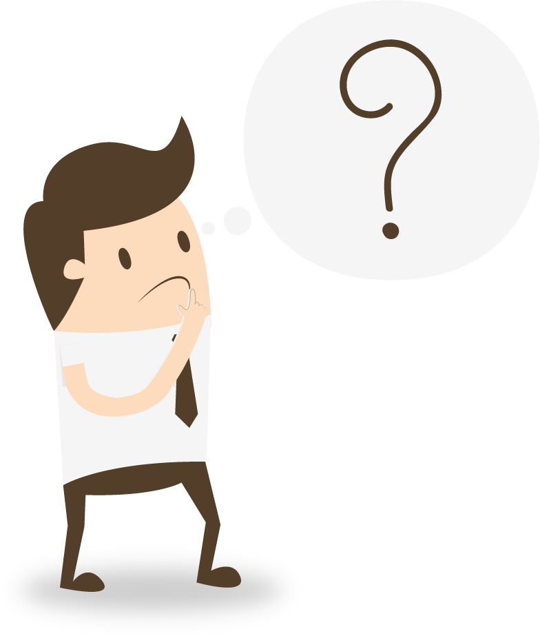 Pondering Manwith Question Mark PNG