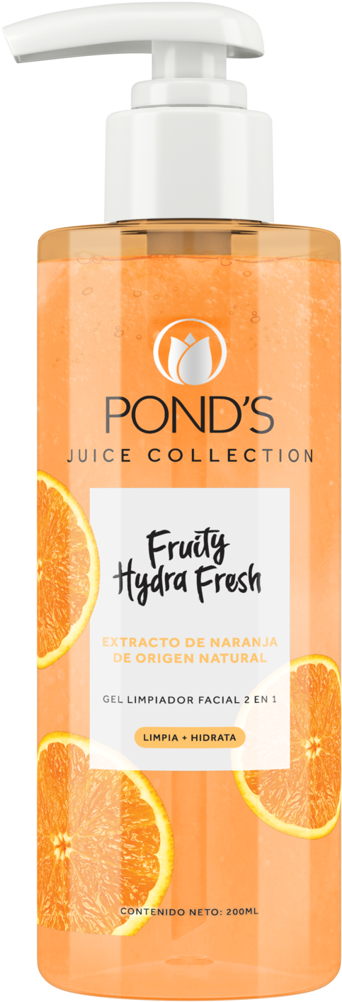 Ponds Fruity Hydra Fresh Cleanser Bottle PNG