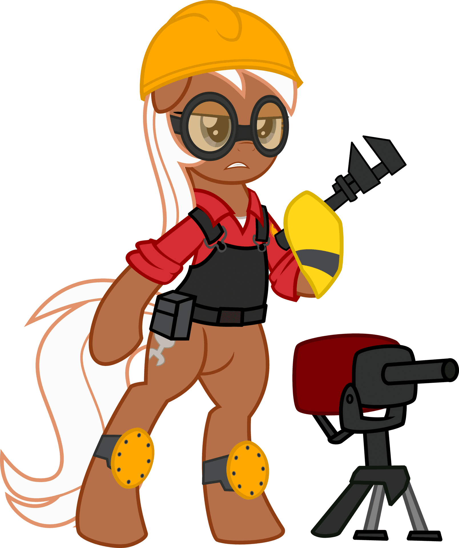 Pony_ Engineer_with_ Sentry_ T F2.png PNG