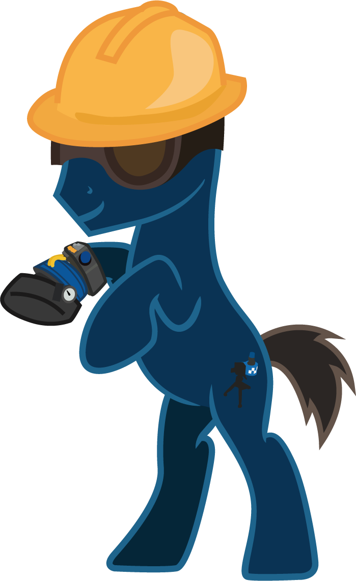 Pony_ Engineer_with_ Wrench_ T F2 PNG