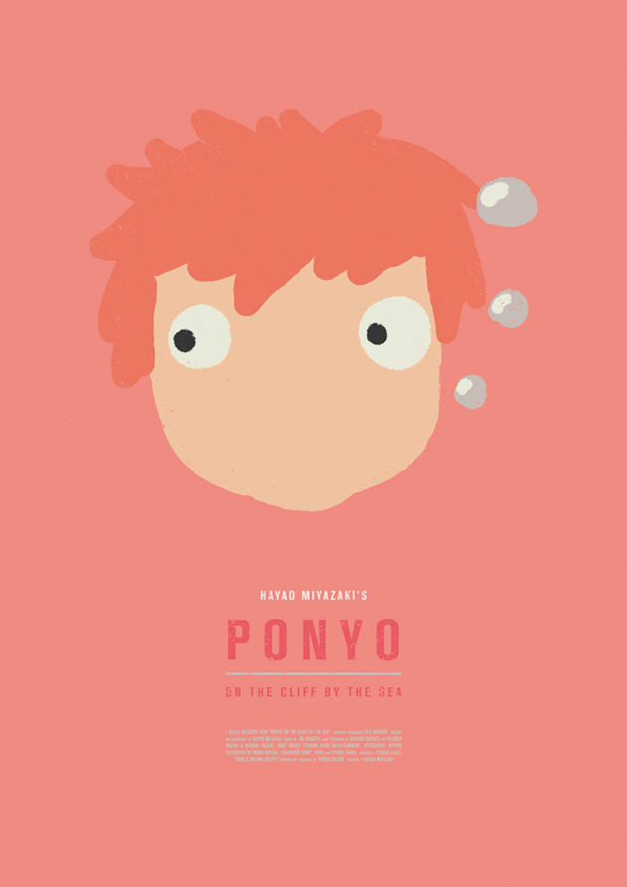 Ponyo Pink Art