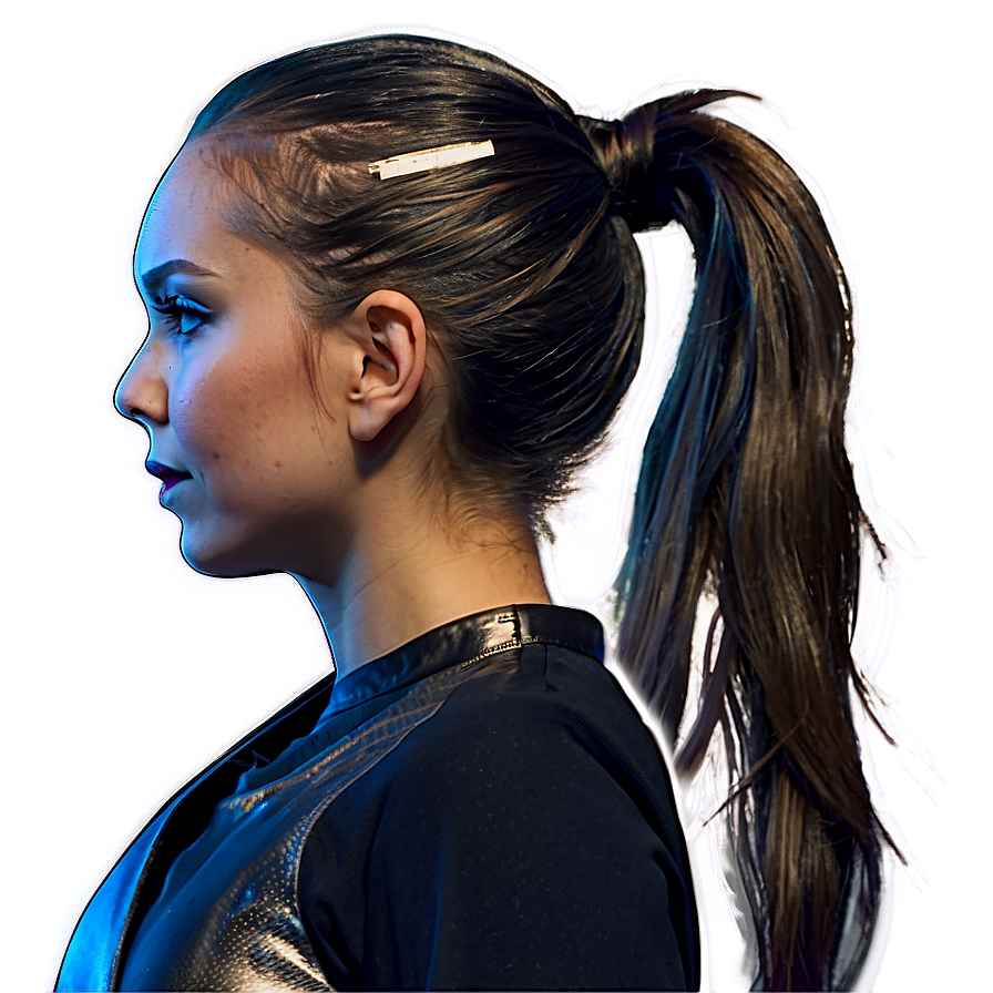 Ponytail For Dance Png 06262024 PNG