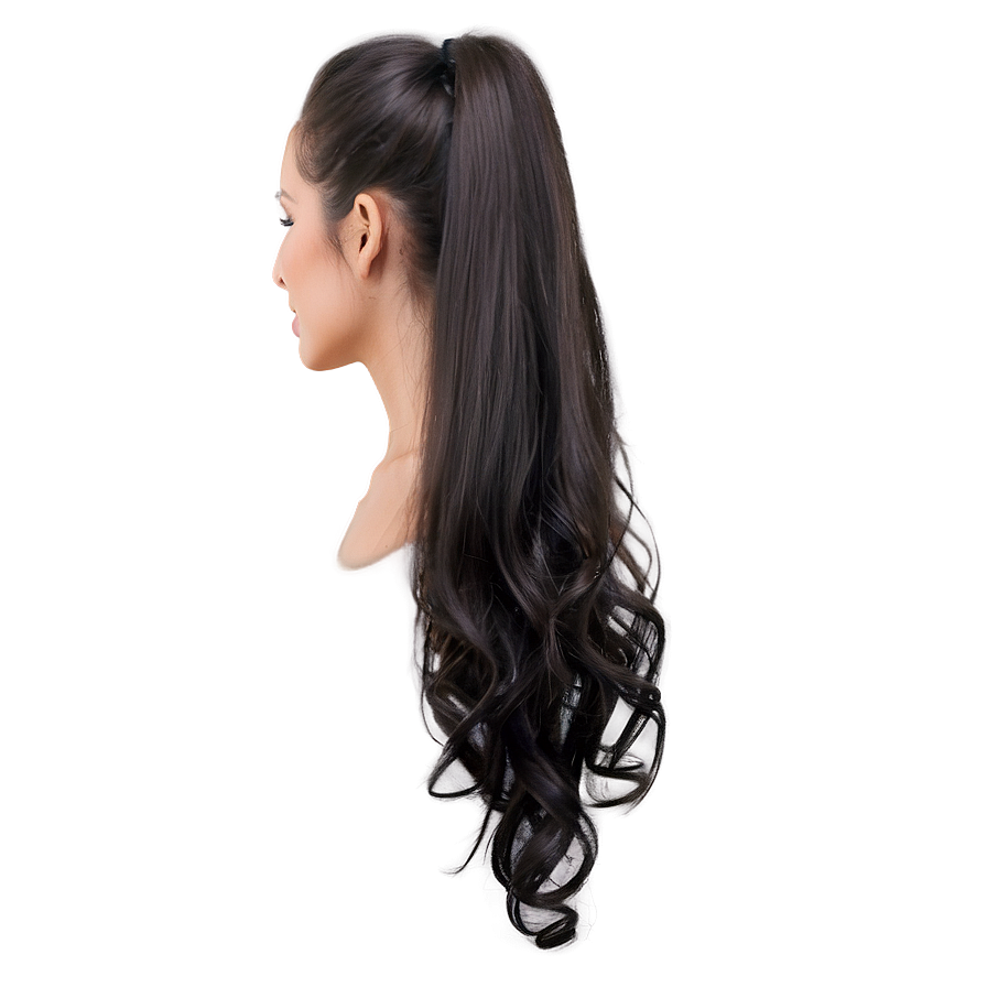 Ponytail For Long Hair Png 39 PNG