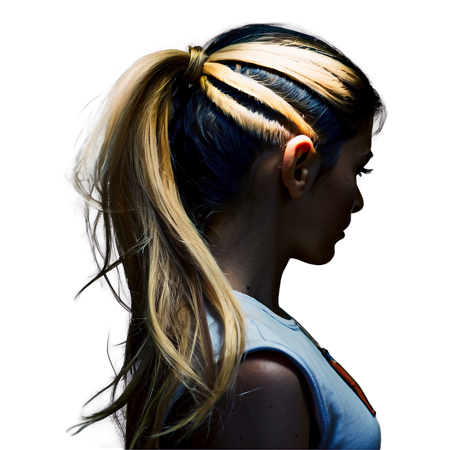Ponytail For Long Hair Png Wxh PNG