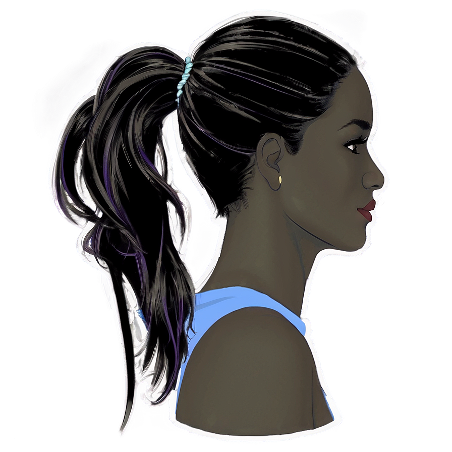 Ponytail For Prom Png Tpp PNG