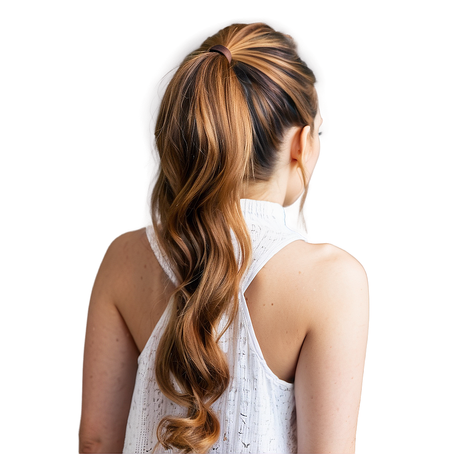 Ponytail Hairstyle Png 06262024 PNG