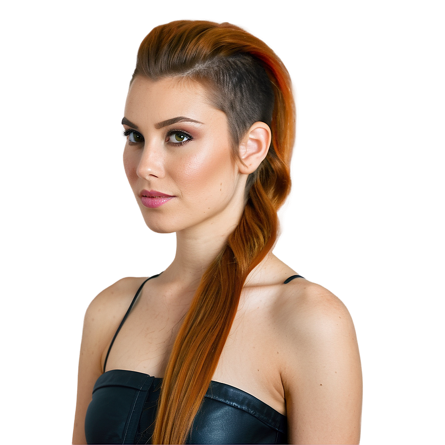 Ponytail With Undercut Png 69 PNG