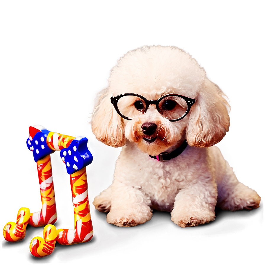 Poodle With Glasses Png 06112024 PNG