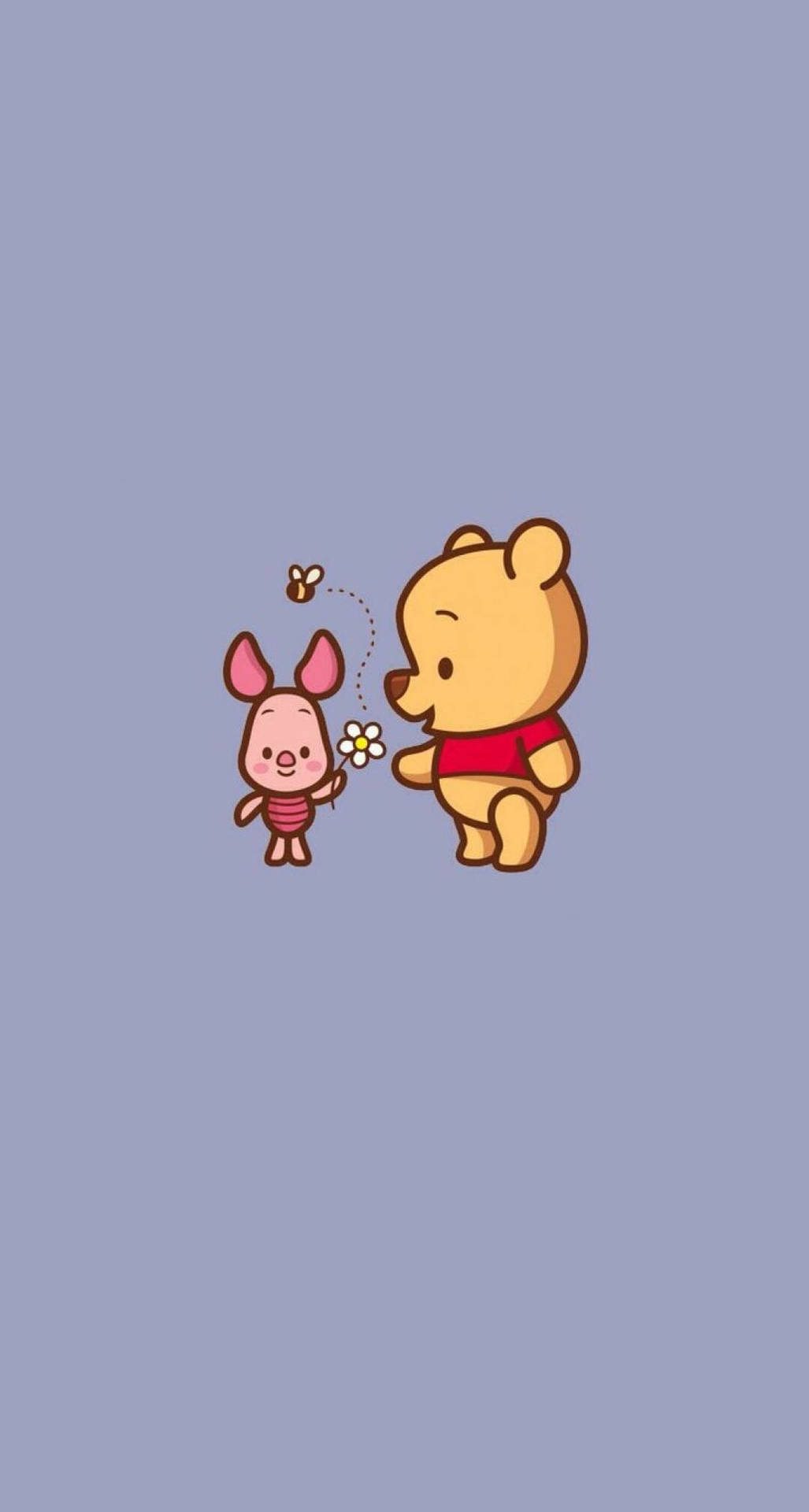 Pooh And Piglet Cute IPhone Wallpaper