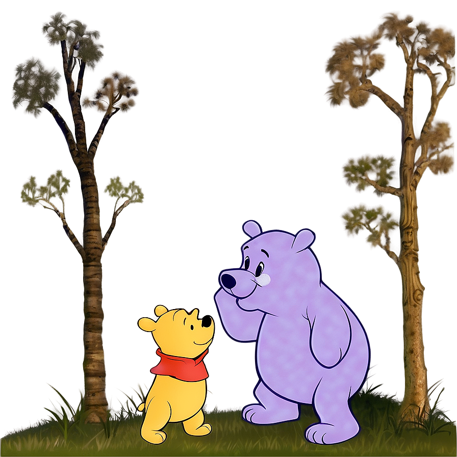 Pooh Bear And Heffalump Png 2 PNG