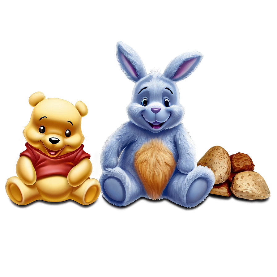 Pooh Bear And Rabbit Png 06202024 PNG