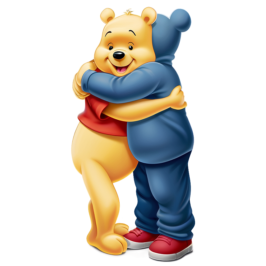 Pooh Bear Hug Png 06202024 PNG