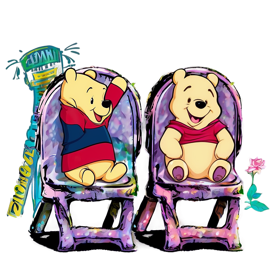 Pooh Bear With Friends Png 06202024 PNG