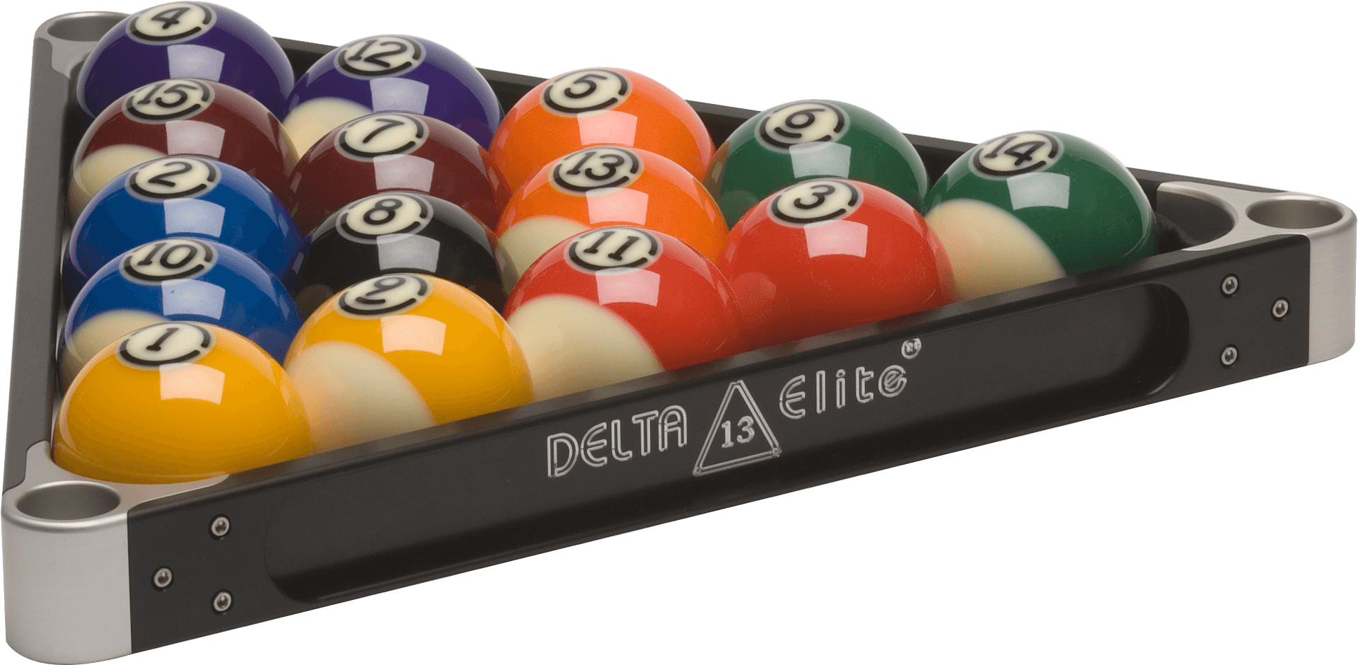 Pool Balls Rackedin Triangle PNG