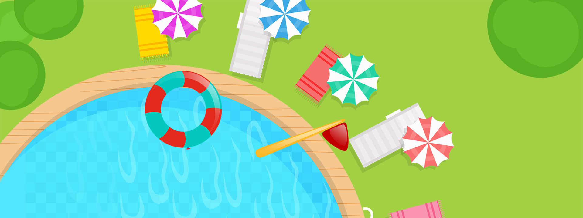 Flat Vector Pool Party Background