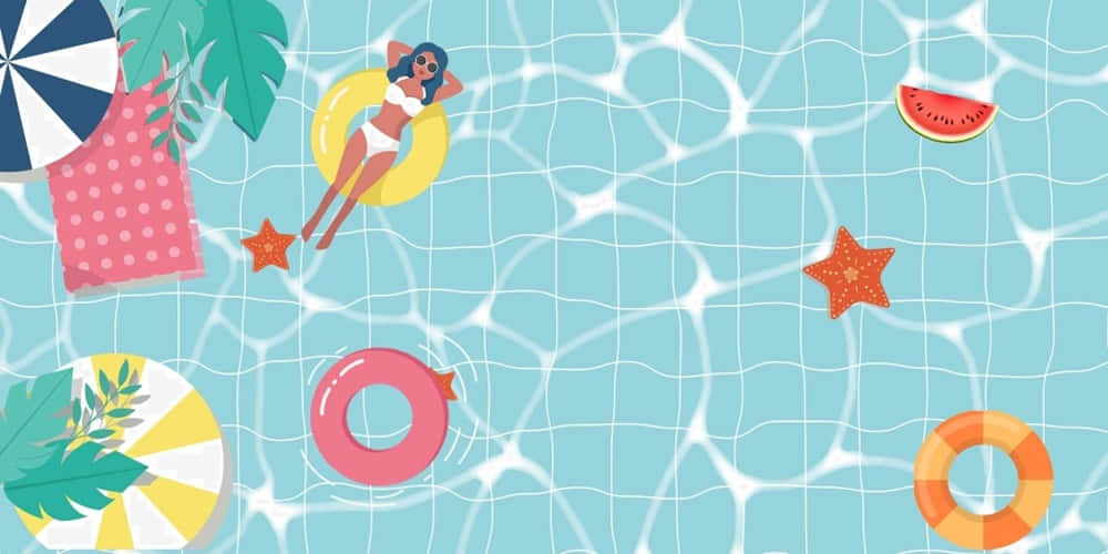 Nice Vector Art Pool Party Background