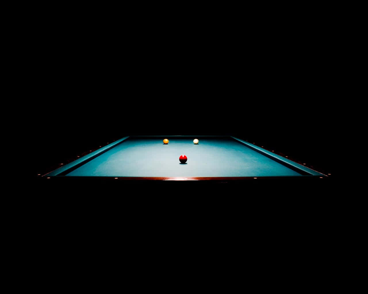 Pool Table Dark Setting Wallpaper
