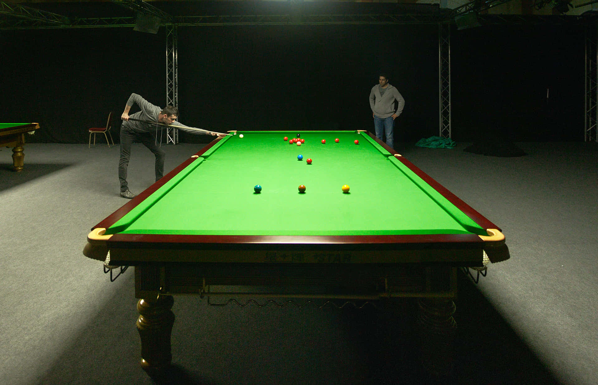 A Green Snooker Table