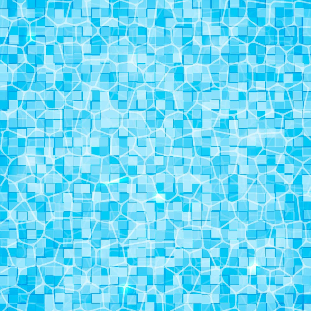 A Blue Tiled Swimming Pool Background