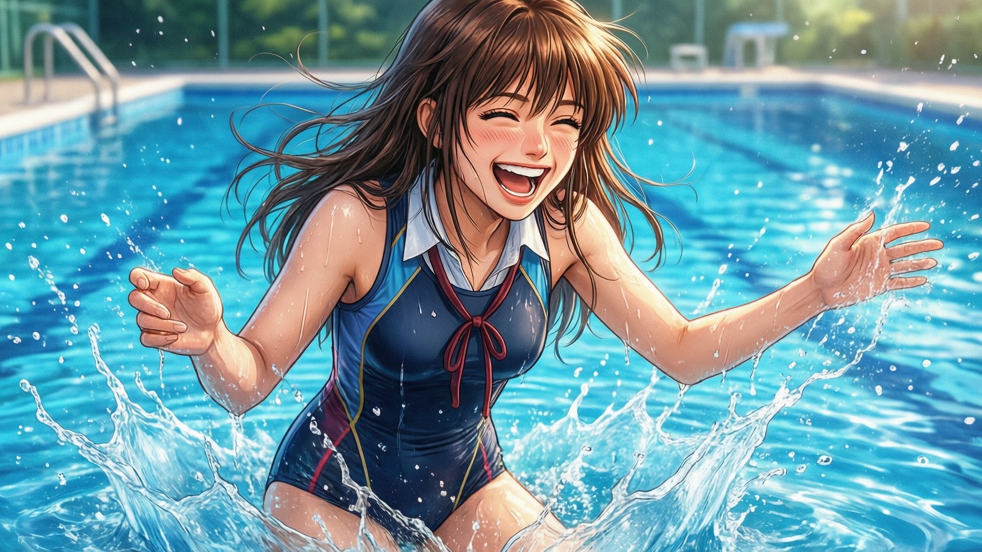 Poolside Laugh Wallpapers