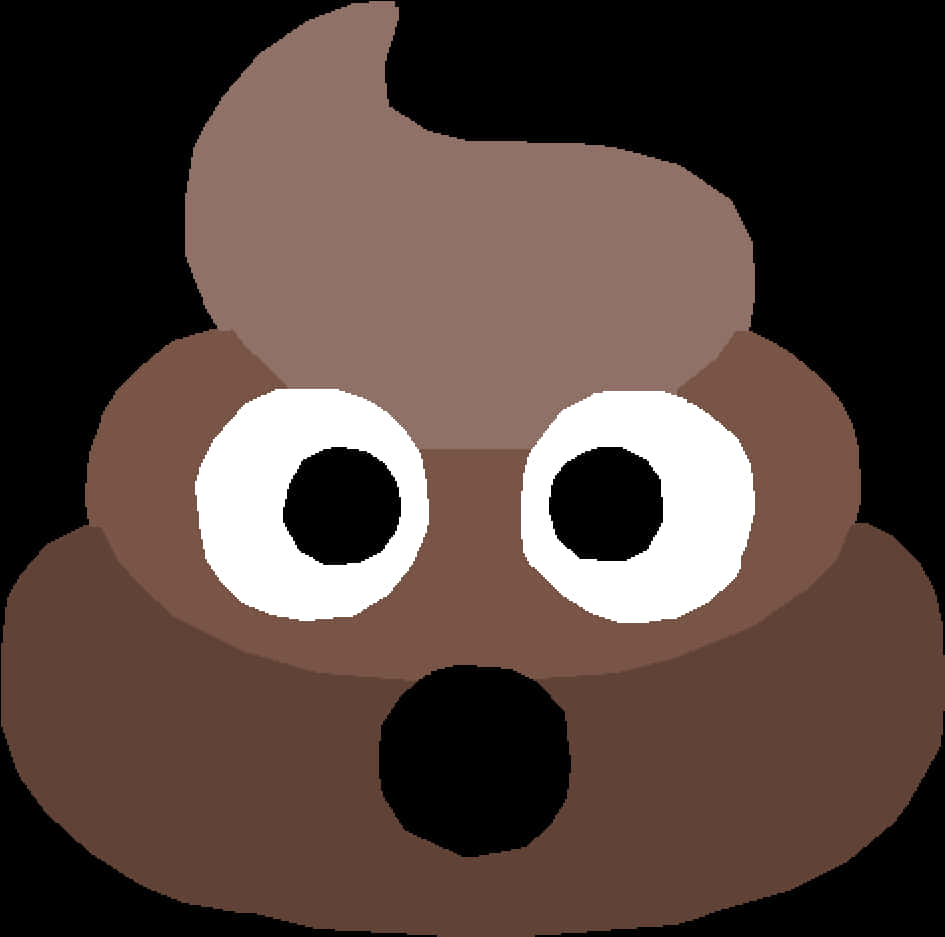Poop Emoji Cartoon Graphic PNG
