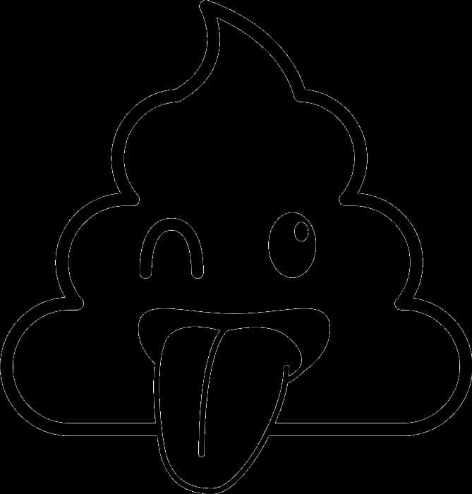 Poop Emoji Outline PNG