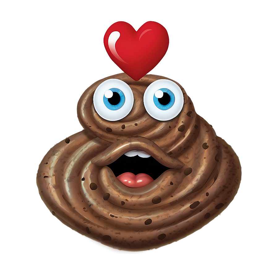 Poop With Heart Eyes Png Faq32 PNG