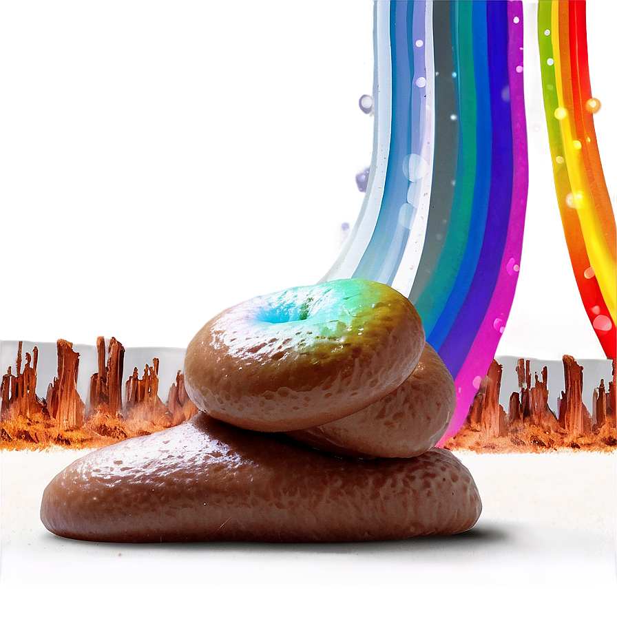 Poop With Rainbow Png 81 PNG