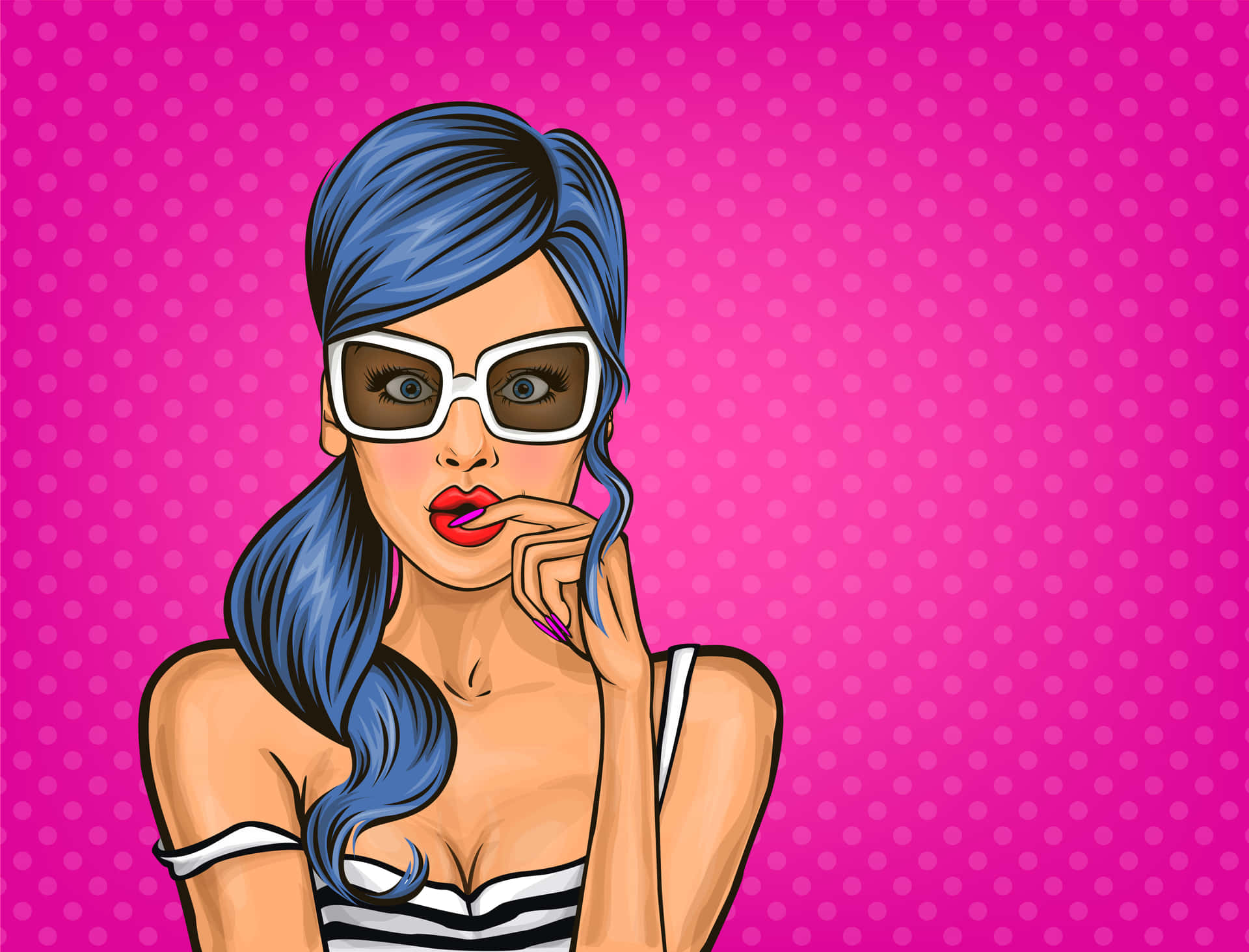 An eye-catching pop art background with bold colours