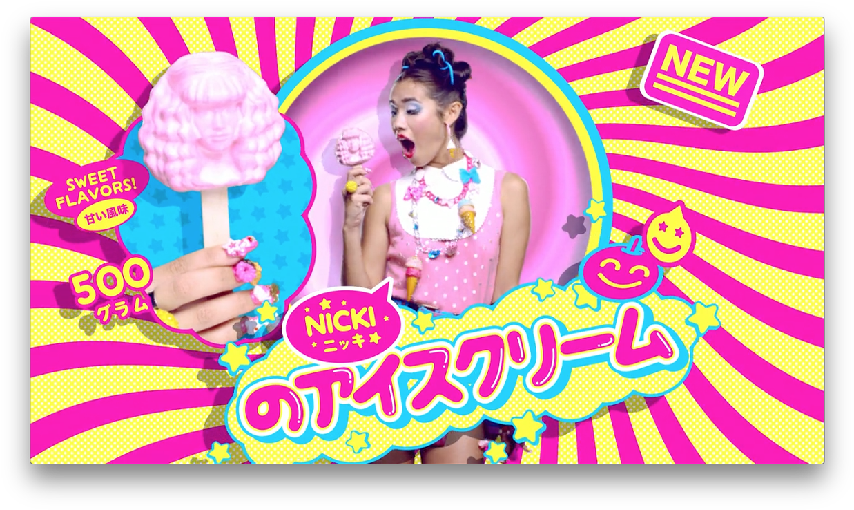 Pop Art Ice Cream Advert PNG