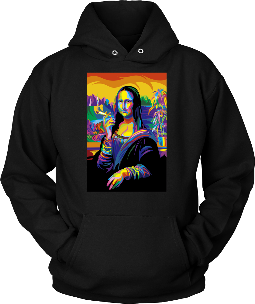 Pop Art Mona Lisa Hoodie PNG